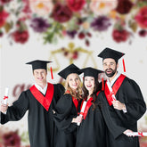 Aperturee - Floral Scale Graduation Party Backdrop For Photo